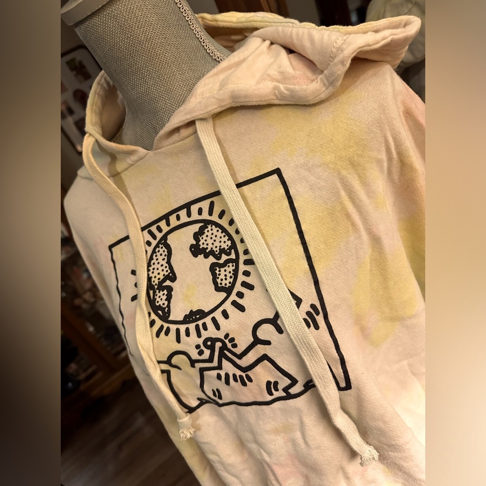 Cropped Tie Dye Hoody